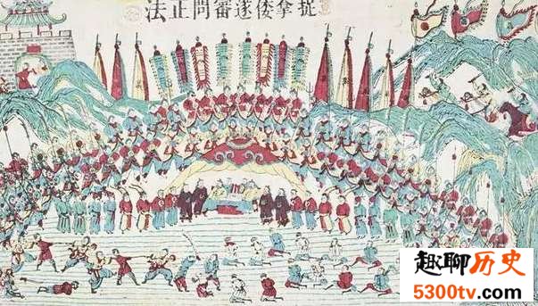 在清朝的新闻画报里,其实是中国大胜