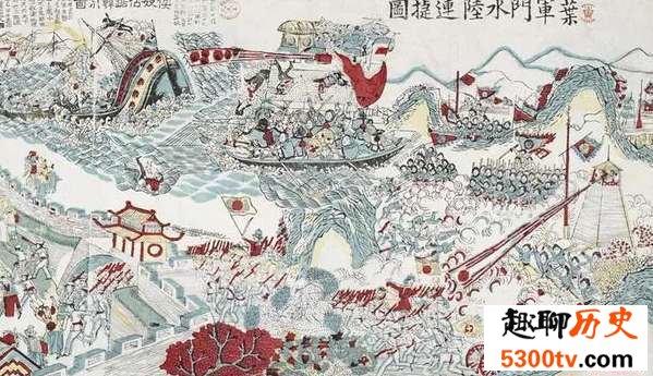 在清朝的新闻画报里，其实是中国大胜