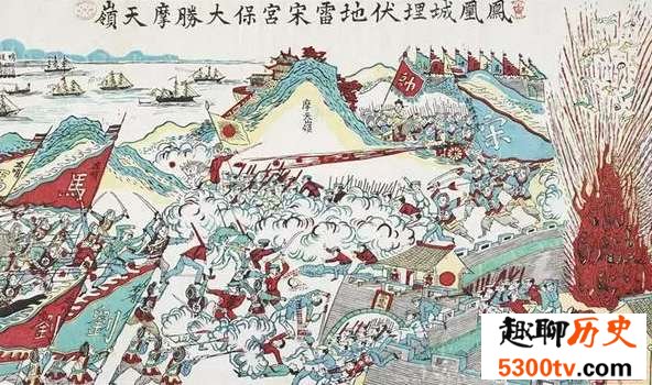 在清朝的新闻画报里,其实是中国大胜
