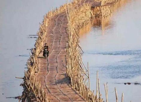 世界最长“竹子桥”，一天收200万过桥费，一年只存在6个月 