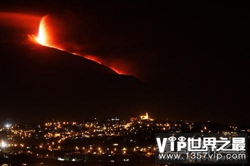 世界上喷发次数最多的活火山，埃特纳火山已喷发500多次