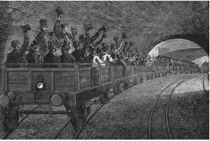 世界上第一条地铁线路，英国伦敦地铁(修建于1863年)