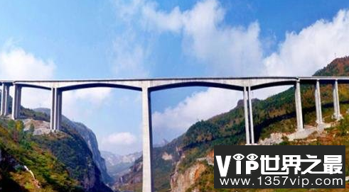 亚洲第一高墩大桥，中国赫章特大桥主墩高达195米