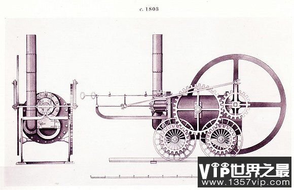世界上最早的火车，时速仅8千米，理查德·特里维西克研发