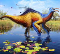 恐手龙：最大的似鸟恐龙，手臂长2米，指甲比人的手掌大
