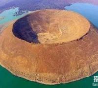 最美湖中火山口，图尔卡纳湖火山口，美得让人心醉