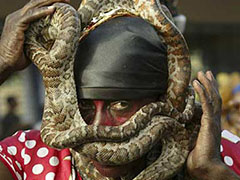 南亚神秘蛇人部落，一出生身体就要被蛇穿出洞!