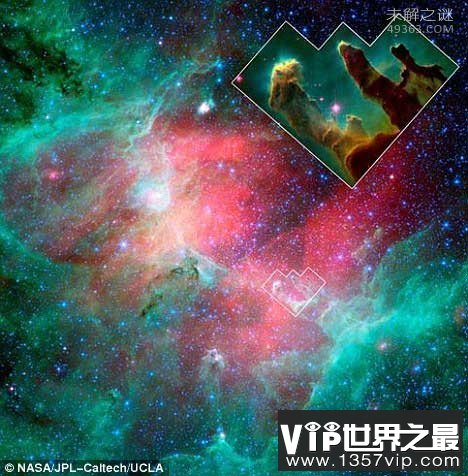 宇宙最壮美的景象创生之柱，哈勃望远镜拍摄的鹰状星云(视频)