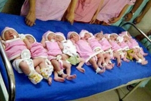 世界生产多胞胎最多的孕妇,印度女子产下十一胞胎