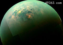 NASA公布土卫六上第二大液体湖泊Ligeia Mare图片