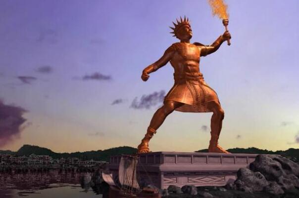 世界古代七大奇迹-罗德岛太阳神巨像