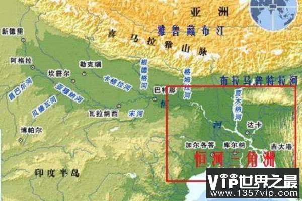 世界上最大的三角洲：恒河三角洲面积达6.5万平方公里