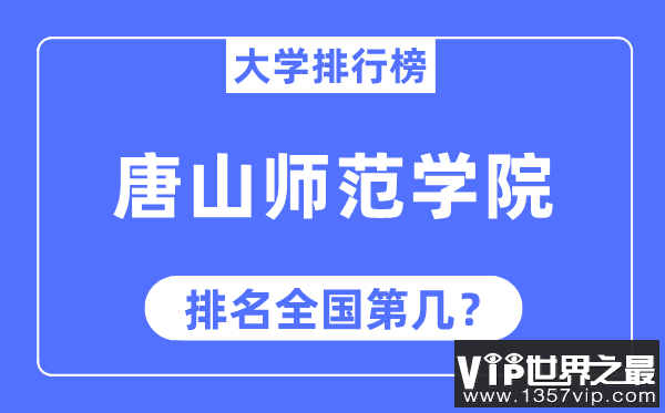 唐山师范学院排名全国第几,2023年最新全国排名多少