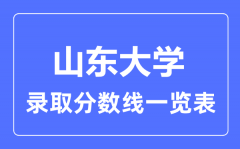 2023年高考多少分能上山东大学？附山东大学各省录取分数线一览表