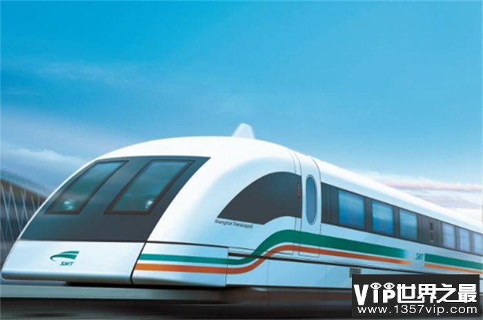 世界上最快的火车 中国上海磁悬浮列车(一小时430公里)