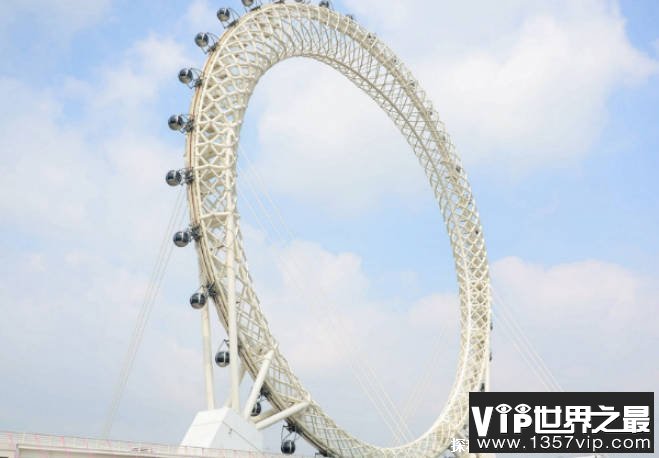 世界最大的空心摩天轮 中国山东白浪河摩天轮(直径125米)