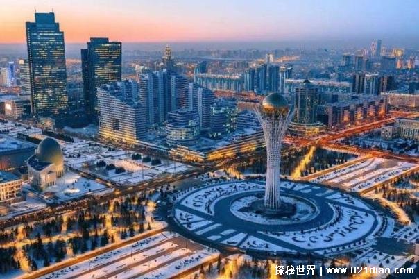 世界上最大的内陆国 哈萨克斯坦位于中亚地区(人口较少)