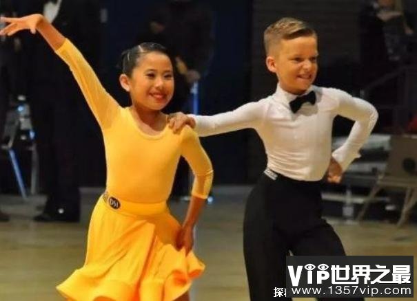 世界上年纪最小的国标舞冠军 隋渊静只有10岁(很有天赋)
