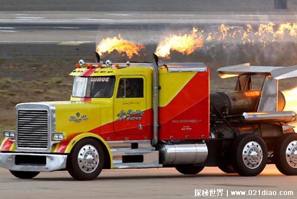 世界上速度最快的卡车 超级喷气式大卡车(时速644公里)