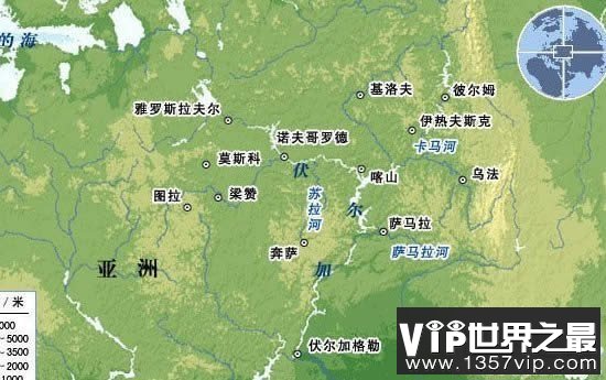 世界上最长的内流河是哪条？伏尔加河(长3690公里)