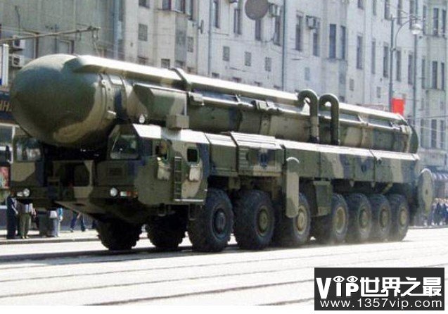 世界上威力最大的洲际导弹，相当于1600个广岛原子弹