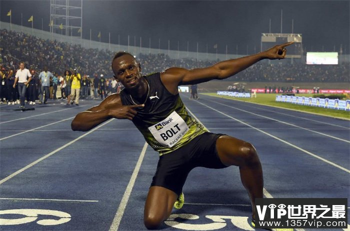 世界上跑步最快的人 牙买加短跑运动员（博尔特）