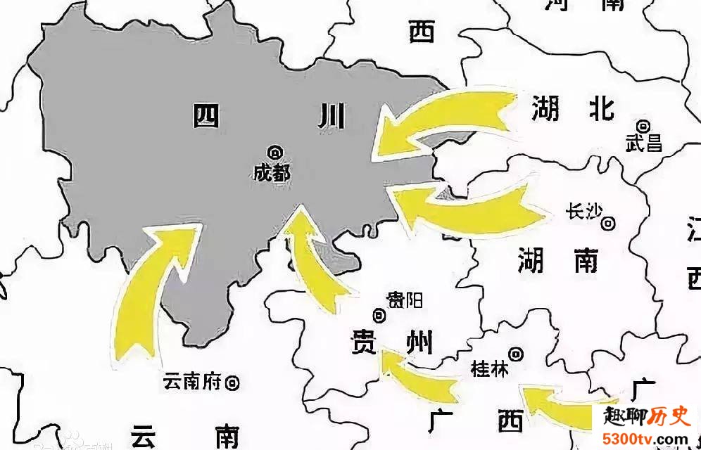 四川人历史上大部分都是外省人 源自湖广