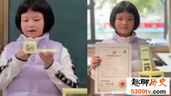 9岁女孩发明防地震桌椅获国家专利 奇妙之处令人惊叹