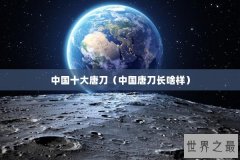 中国十大唐刀（中国唐刀长啥样）