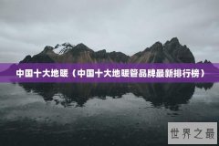 中国十大地暖（中国十大地暖管品牌最新排行榜）