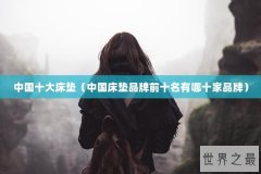 中国十大床垫（中国床垫品牌前十名有哪十家品牌）