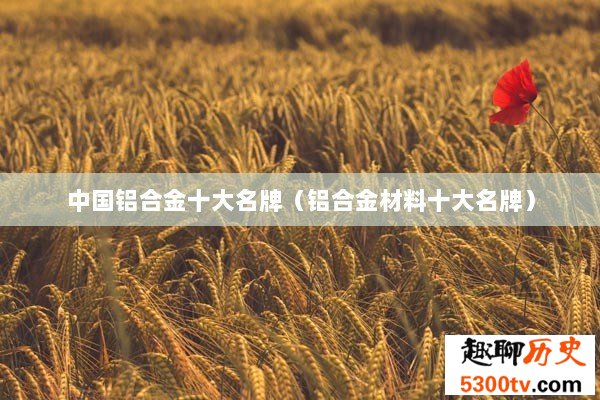 中国铝合金十大名牌（铝合金材料十大名牌）