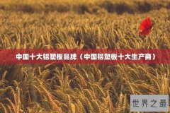 中国十大铝塑板品牌（中国铝塑板十大生产商）
