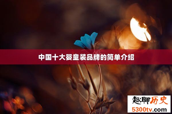 中国十大婴童装品牌的简单介绍