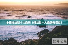 中国指纹锁十大品牌（指纹锁十大品牌有哪些）