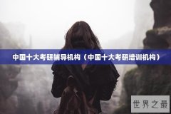 中国十大考研辅导机构（中国十大考研培训机构）
