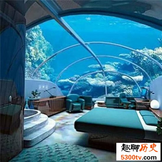 迪拜水下酒店设计奢侈，可达到十一星酒店规模