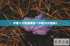 中国十大禁曲播放（中国10大禁曲）