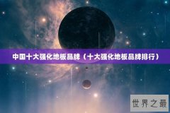 中国十大强化地板品牌（十大强化地板品牌排行）