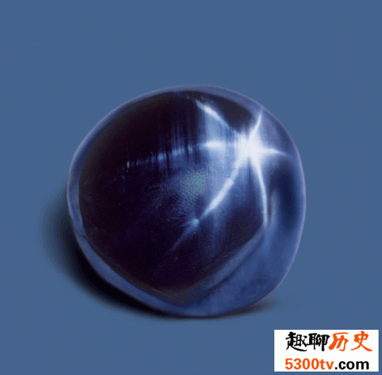 世界上最大的蓝宝石，亚当之星(重达1405克拉)