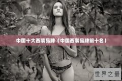 中国十大西装品牌（中国西装品牌前十名）