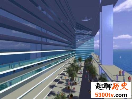自由号海上漂浮城市应用设施齐全 将是世界第一座漂浮城市