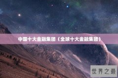 中国十大金融集团（全球十大金融集团）