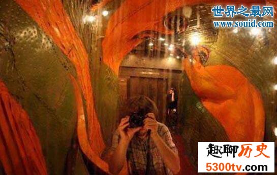 世界上最奇特的电梯，建在巨型鱼缸中的电梯
