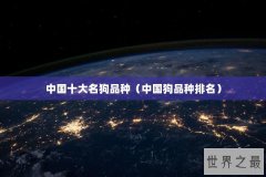 中国十大名狗品种（中国狗品种排名）