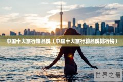 中国十大旅行箱品牌（中国十大旅行箱品牌排行榜）