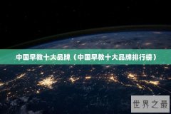 中国早教十大品牌（中国早教十大品牌排行榜）