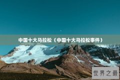 中国十大马拉松（中国十大马拉松事件）