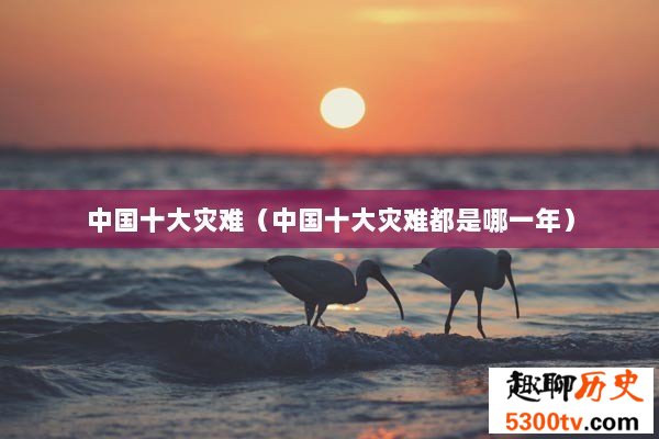 中国十大灾难（中国十大灾难都是哪一年）
