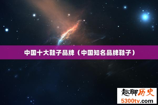 中国十大鞋子品牌（中国知名品牌鞋子）